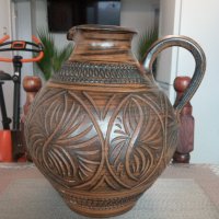 Продавам красива и стара ваза-делва.Ръчна изработка.ФРГ., снимка 14 - Антикварни и старинни предмети - 42412041
