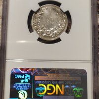 Сребърна монета 1 лев 1891 NGC, снимка 3 - Нумизматика и бонистика - 31563429