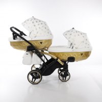 Бебешка количка Junama Glow Duo Slim 2в1, 3в1 НОВА, снимка 2 - Детски колички - 42081718