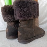 UGG® аналог ботуши 40 - 41,оригинал emu® AUSTRALIA-100% австралийска естествена кожа+ вълна, апрески, снимка 17 - Дамски ботуши - 39646553