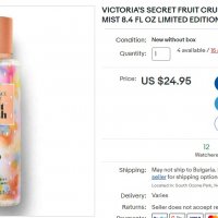 Sweet Fix Fruit Crush Victoria's Secret Fruit Crush Fragrance Mist, снимка 3 - Козметика за тяло - 37047360