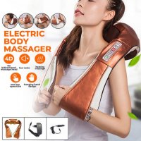  !!█▬█ █ ▀█▀ Нови модели 2022 16 глави Черен,Сив и Меден Шиацу масажор-масаж с 6 копчета , снимка 6 - Масажори - 37000788