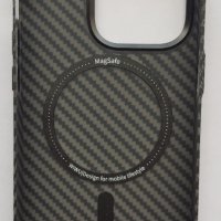 Калъф за Apple iPhone 14 / 14 Pro / 14 Pro Max ​Wiwu Carbon Fiber Look Magsafe , снимка 2 - Калъфи, кейсове - 40224105