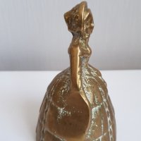 Стар бронзов звънец за прислуга -женска фигура, снимка 3 - Антикварни и старинни предмети - 34519787