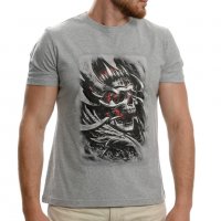 Нова мъжка тениска с дигитален печат 3D Череп (Скелет), снимка 1 - Тениски - 37664177