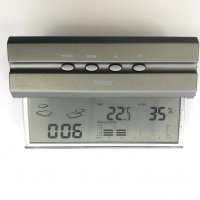 влагомер, термометър и часовник, нов, немски, метеорологична станция, снимка 1 - Други - 17110627