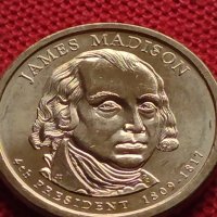Възпоменателна монета 1 долар JAMES MADISON 4 президент на САЩ (1809-1817) за КОЛЕКЦИЯ 37754, снимка 5 - Нумизматика и бонистика - 40765102