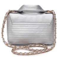 Модна дамска чанта през рамо от еко кожа, 2цвята - 023, снимка 5 - Чанти - 42074018