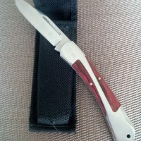 Продавам стилен и сгъваем нож+калъф .Размерът е на снимките. , снимка 1 - Ножове - 42671216