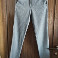 еластичен летен панталон в сиво и черно , снимка 1 - Панталони - 40628902