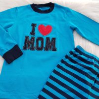 Пижама "Аз обичам мама" 6-7 години, снимка 2 - Детски пижами - 30187839