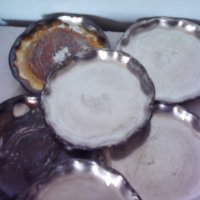 Стари чинийки от цветен метал - 12 бр., снимка 2 - Антикварни и старинни предмети - 31544702