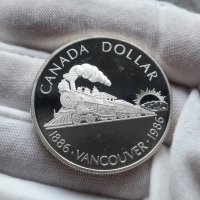Възпоменателна сребърна монета 1 Dollar - Elizabeth II Centenary of Vancouver, снимка 2 - Нумизматика и бонистика - 42802396