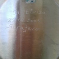 Метална чиния за стена сувенир от Сараево, снимка 2 - Други ценни предмети - 37226209