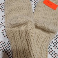 Ръчно плетени детски чорапи 100% вълна, снимка 8 - Чорапи - 30216392