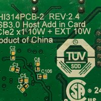HP USB v.3.0 раширителна карта (CHI314PCB-2 Rev 2.4, PCI-Ex 1x), снимка 6 - Други - 31430950