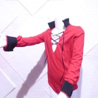 Червена риза боди за спортни танци, снимка 2 - Детски ризи - 42843046