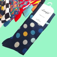 Цветни памучни дамски/юношески чорапи на точки, снимка 4 - Дамски чорапи - 42802526