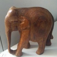 Сувенир дървен слон 14х14, снимка 5 - Други ценни предмети - 42086290
