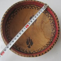 стара дървена купичка - копанка - съд с рисунки, снимка 4 - Други ценни предмети - 30319730