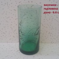Стъклени чаши Кока Кола, цветни, цилиндри 6 бр, снимка 2 - Колекции - 39434226