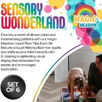 Нов Комплект от 6 течни подови плочки сензорна играчка за деца Подарък, снимка 5 - Други - 42314595