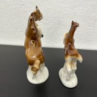 Чифт статуетки на коне от порцелан Lippelsdorf. №5172, снимка 8 - Колекции - 44632383