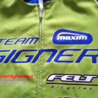 Колездачна тениска маркова на Текси отбор Сигнер силиконов грип дълги ръкави размер М, снимка 3 - Велосипеди - 35466394