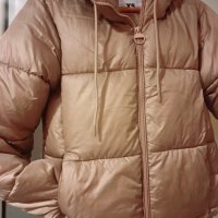 Terranova дебело зимно пухено яке с качулка, бежов цвят, снимка 1 - Якета - 42828832