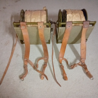 макара с кабел за полеви телефон WW2 WWII катюшка, снимка 5 - Антикварни и старинни предмети - 44575086