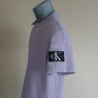 Calvin Klein Jeans CKJ Pique Cotton Mens Size S НОВО! ОРИГИНАЛНА Тениска!, снимка 5 - Тениски - 44498557