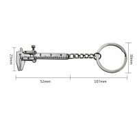 Нов моден ключодържател автомобилен мини ключ шублер 0-40 мм за измерване, снимка 2 - Други - 39959038