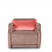 Разтегателен фотьойл, Serio, Кафяв, снимка 1 - Дивани и мека мебел - 40119863