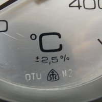 биметален термометър DTU N2 ф100mm, 0/+400°C, L-100mm, снимка 5 - Резервни части за машини - 37106998