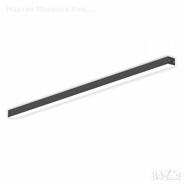 LED Осветително тяло 30 ОМ,15 w,1 метър,Черен, снимка 1