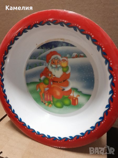 Коледна чинийка с Дядо Коледа , снимка 1