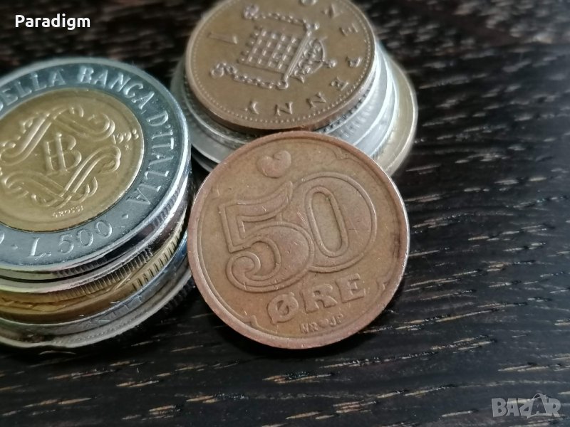 Монета - Норвегия - 50 оре | 1989г., снимка 1