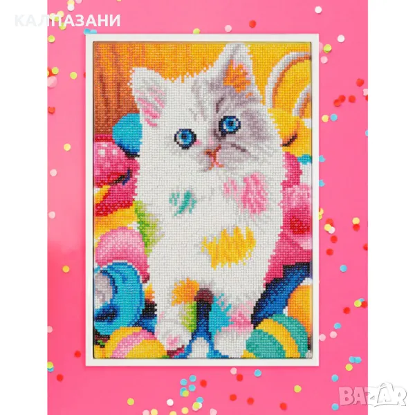 Diamond Dotz Диамантен гоблен Kitty 10614 диаманта SD4409, снимка 1