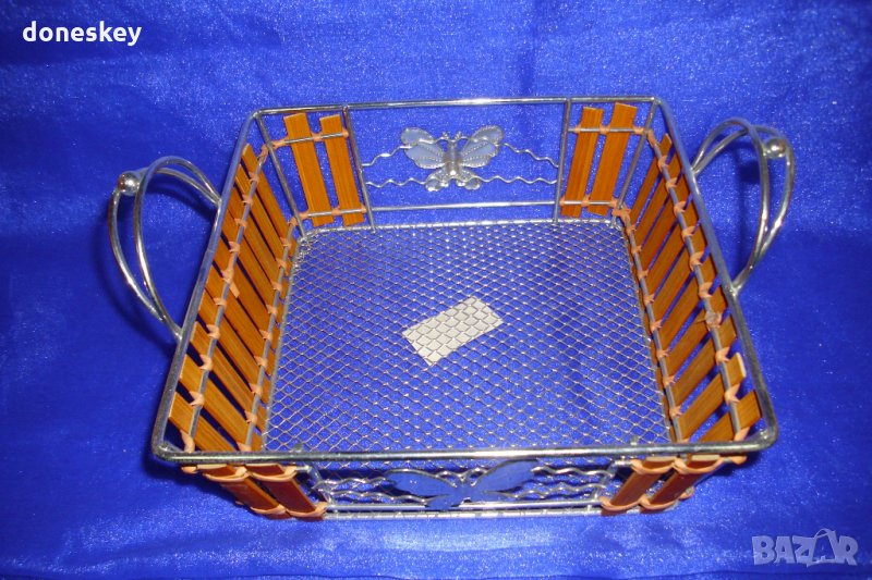 Телена кошничка от дърво, снимка 1