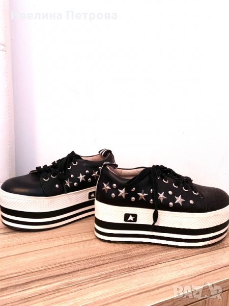 Дамски кецове с капси на платформа, снимка 1