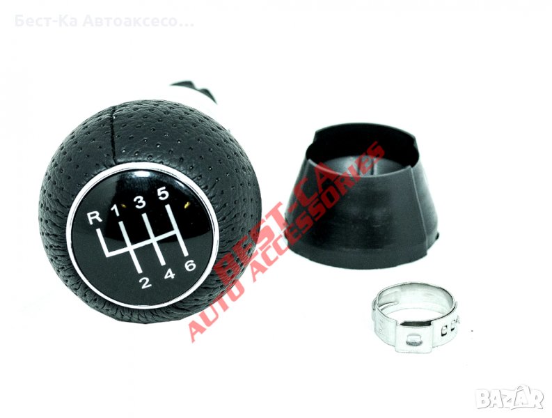 Топка скоростен лост Ауди Audi S-line 6 скорости перфорирана кожа, снимка 1