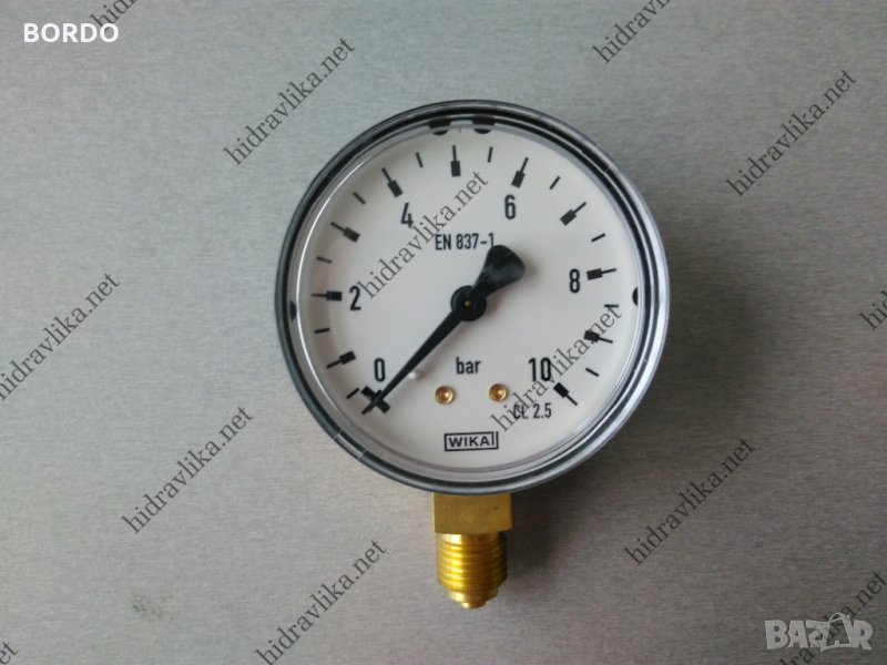 Манометър WIKA - Ф63/0-10 bar (радиален), снимка 1
