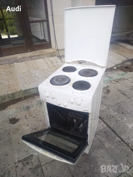 Електрическа готварска печка Gorenje 774W,  4 Нагревателни керамични зони, Клас A, Бяла / втора упот, снимка 1