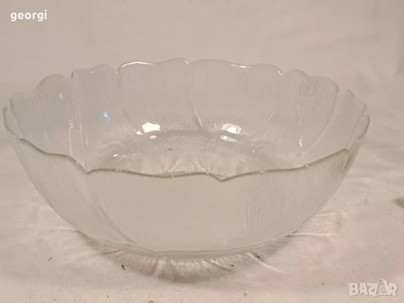 голяма стъклена купа фруктиера 21/2, снимка 1