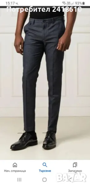Hugo Boss KAITO Tapered Slim Fit Mens Stretch Size 56/38 НОВО! ОРИГИНАЛ! Мъжки Панталон., снимка 1