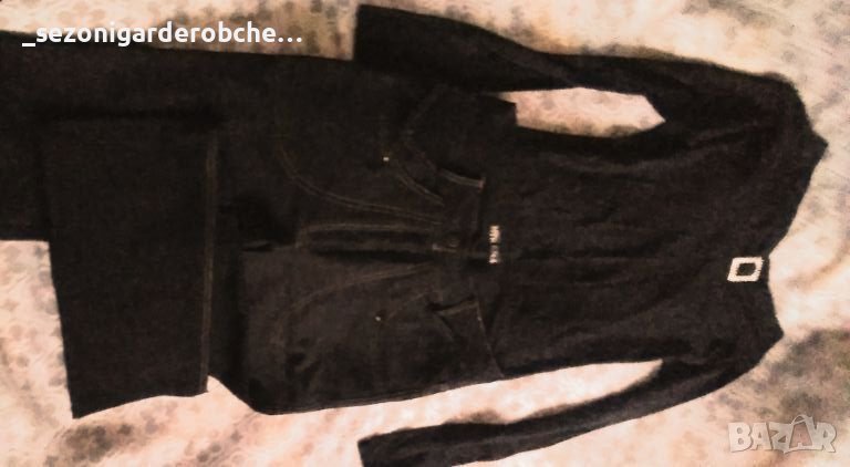 Дамски нов Есенен комплект панталон и блуза-С,М,Л, снимка 1