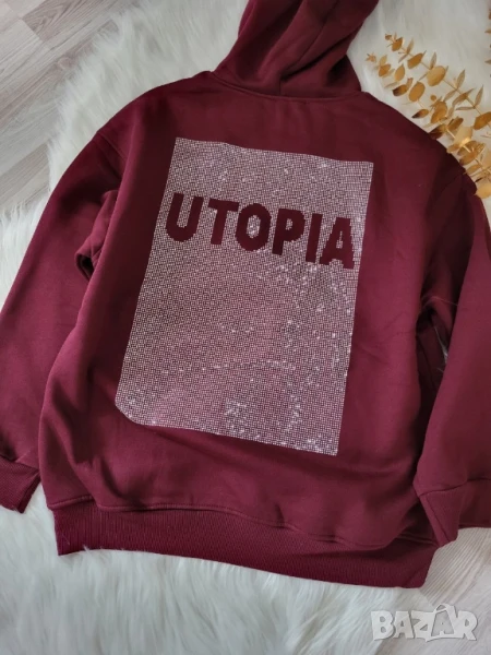 ватирана блуза с камъчета , снимка 1