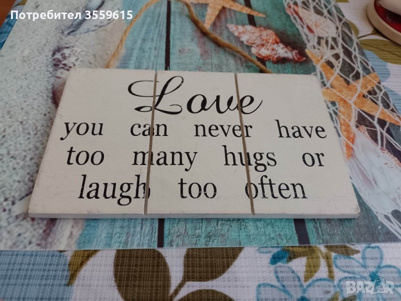 дървена ретро табела с надпис от Англия, снимка 1