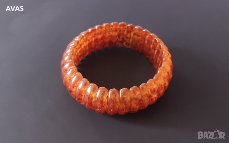 Нова гривна кехлибарен цвят, снимка 1