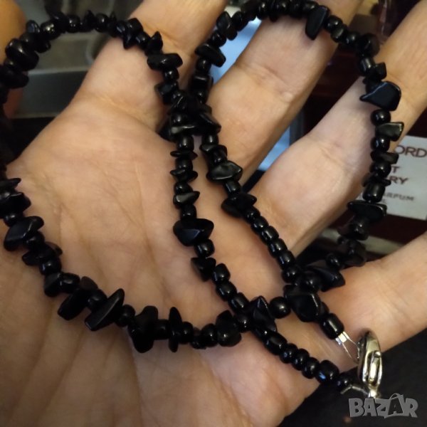 Ретро огърлица естествен оникс  Намалена, снимка 1